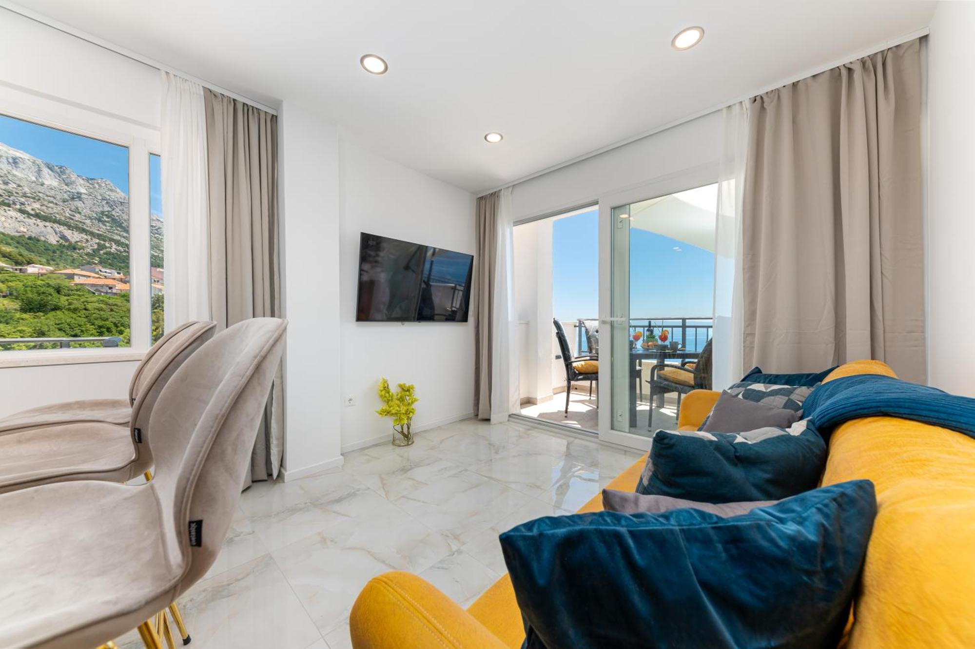 Seaview Apartments Nives Brela Ngoại thất bức ảnh