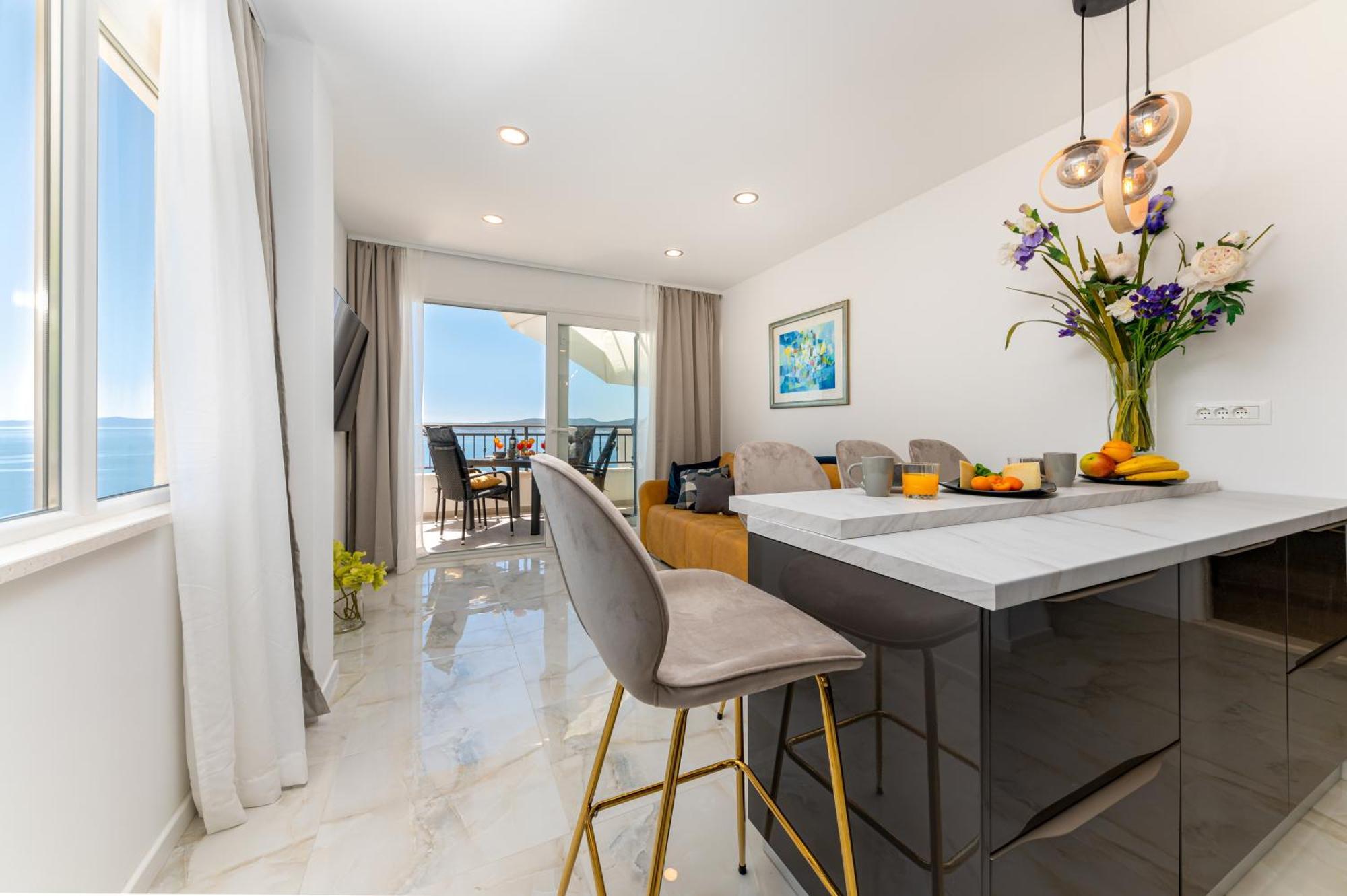 Seaview Apartments Nives Brela Ngoại thất bức ảnh