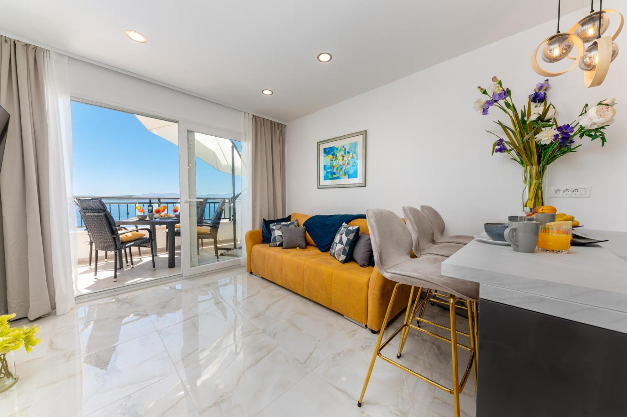 Seaview Apartments Nives Brela Ngoại thất bức ảnh