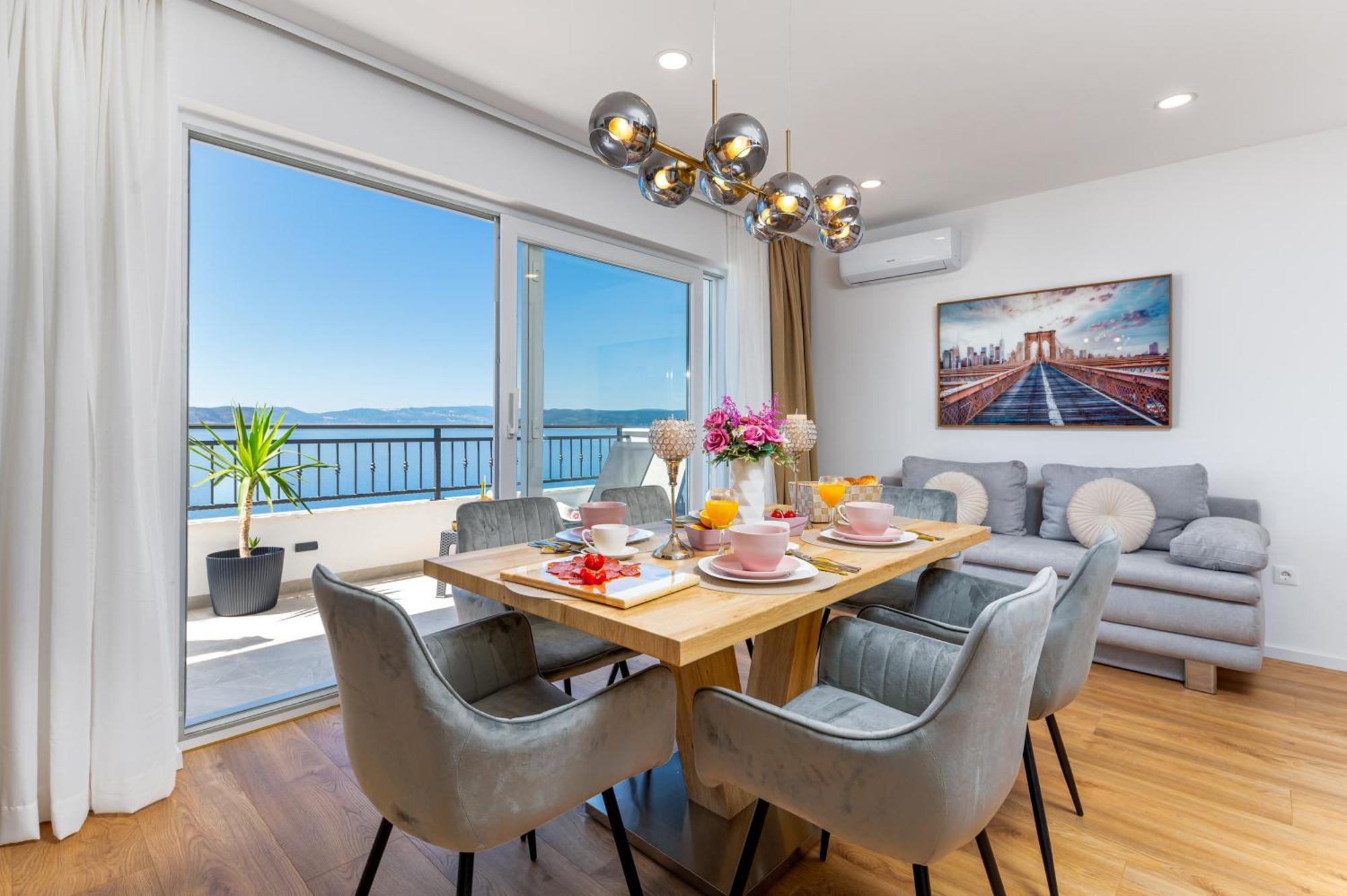 Seaview Apartments Nives Brela Ngoại thất bức ảnh