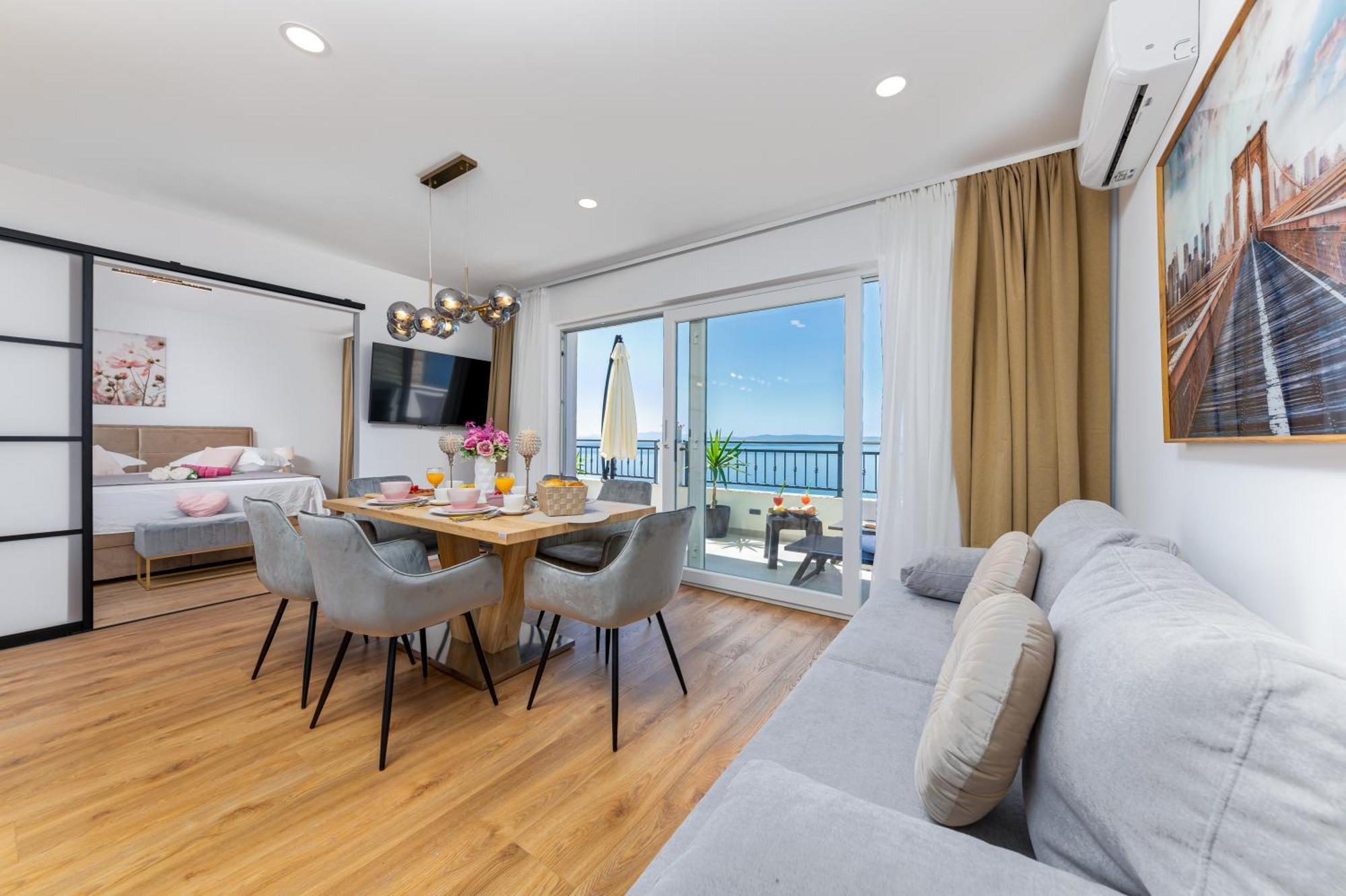 Seaview Apartments Nives Brela Ngoại thất bức ảnh